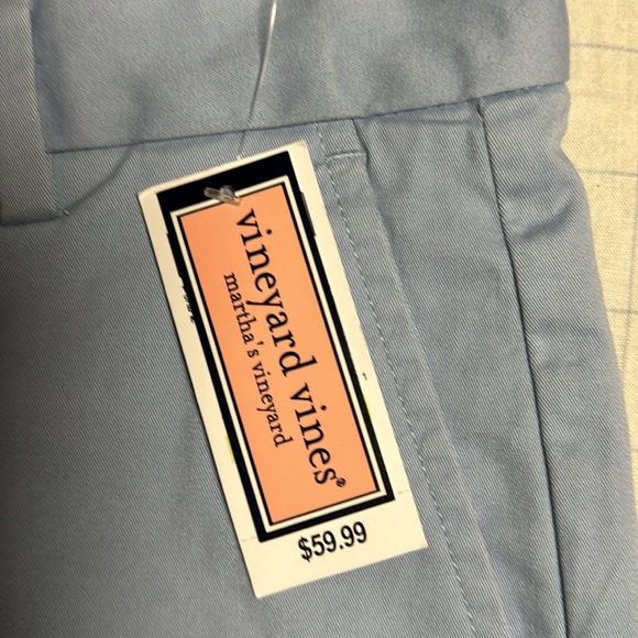 NWT Vineyard Vines Men’s 9inch Morning Mist Blue Stretch Shorts Waist 30 - Picture 6 of 10